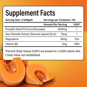 Gélules d'huile de pépin de citrouille FitVitality dans la main