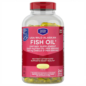 Gélules d'huile de poisson berkley jensen 2400mg en bouteille
