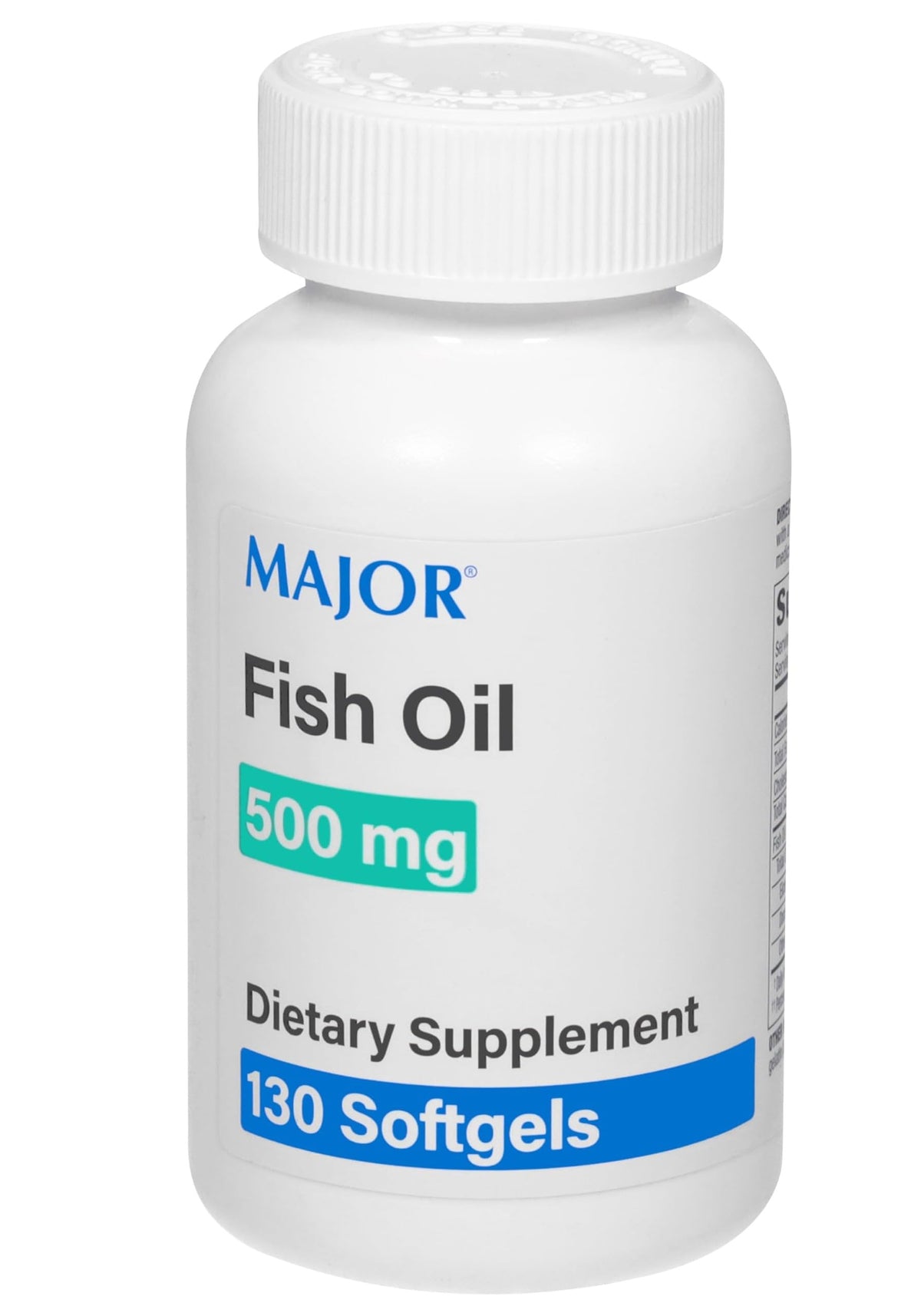 Gélules d'huile de poisson MAJOR 500mg, emballage avant