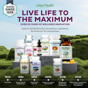 Gélules d'huile de poisson Maxi Health avec des ingrédients naturels