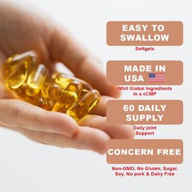 Gélules d'huile de poisson Omega 3 Health Dose dans une cuillère