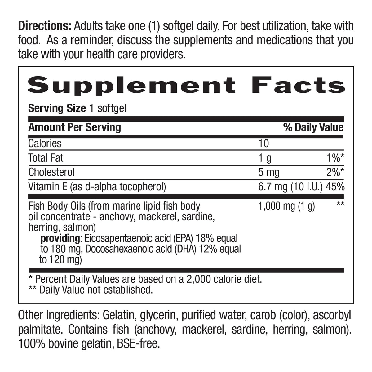 Gélules d'huile de poisson Omega-3 sur une cuillère en bois