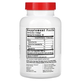 Gélules d'huile MCT DietWorks montrant la taille et le format