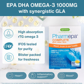 Gélules d'Igennus Pharmepa Omega 3 EPA DHA 1000mg en présentation