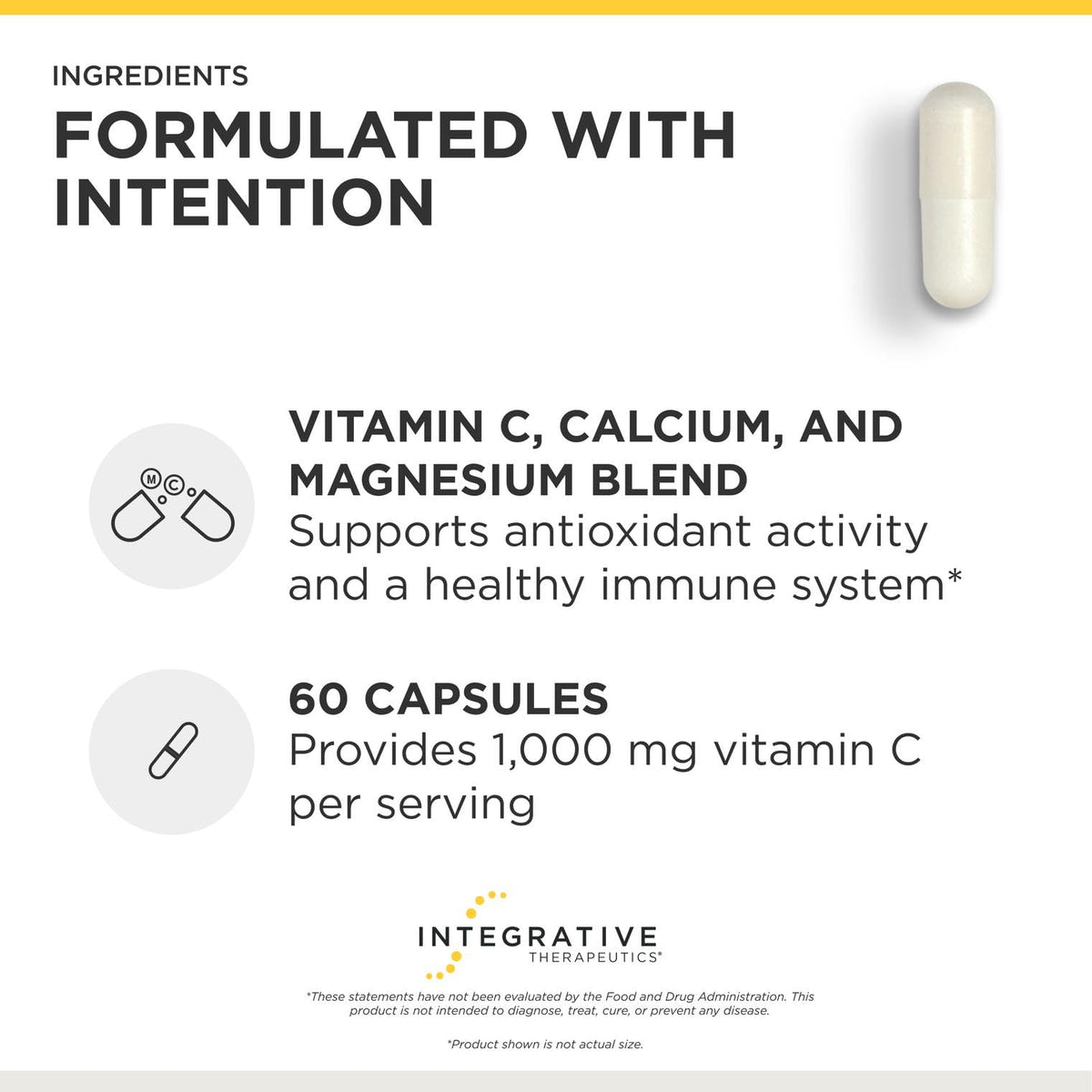 Gélules d'Integrative Therapeutics avec étiquette visible
