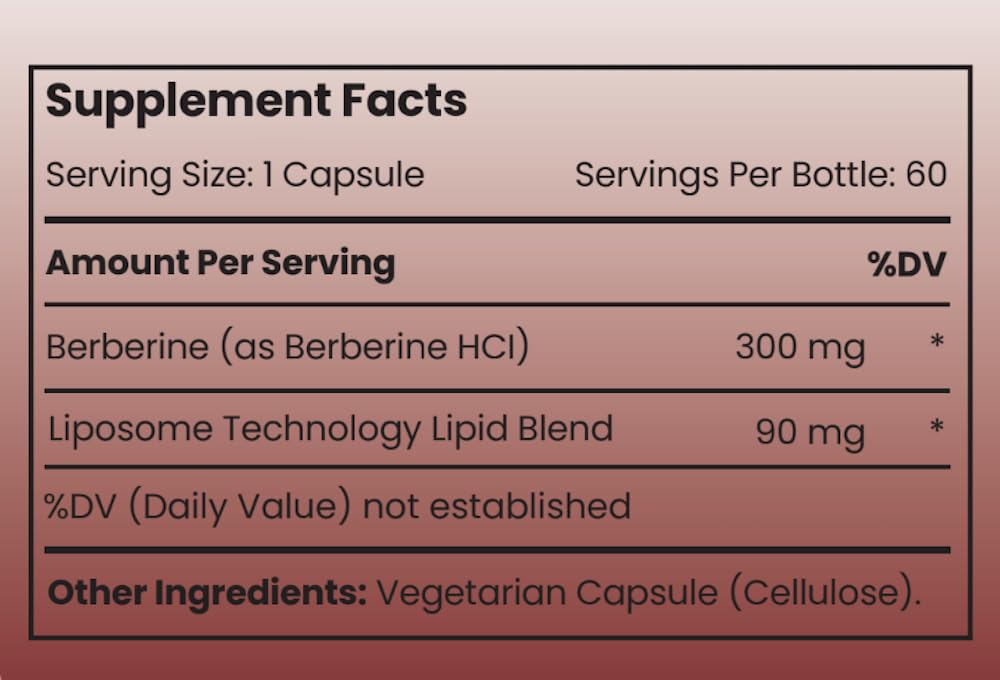 Gélules de berbérine Rho Nutrition dans un cadre de vie