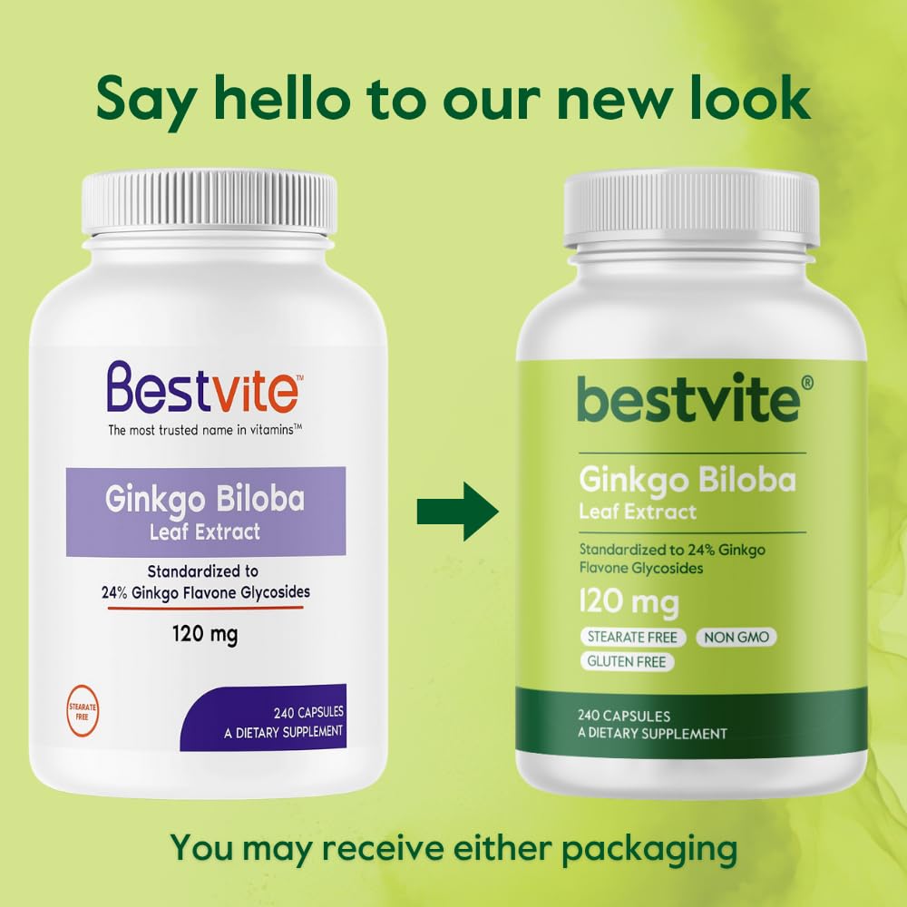 Gélules de BESTVITE Ginkgo Biloba dans un verre