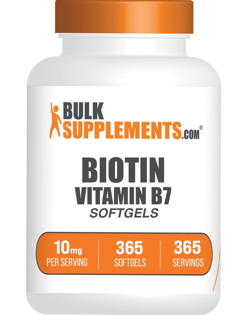 Gélules de Biotine 10000mcg BulkSupplements vue de face