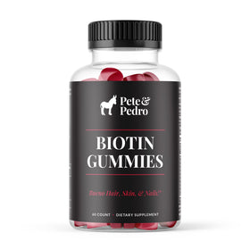 Gélules de biotine Pete & Pedro vue de face avec emballage
