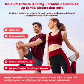 Gélules de Calcium Citrate 1200 mg de JIANKYTZ avec un verre d'eau