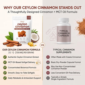 Gélules de Canelle de Ceylan LIRAE sur un fond de marbre