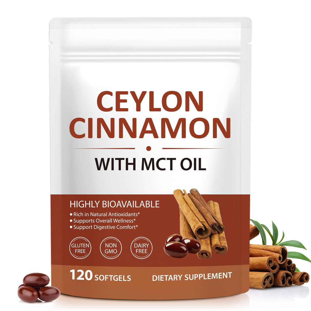 Gélules de cannelle de Ceylan de bnHUlMXw en sachet de 120 gélules
