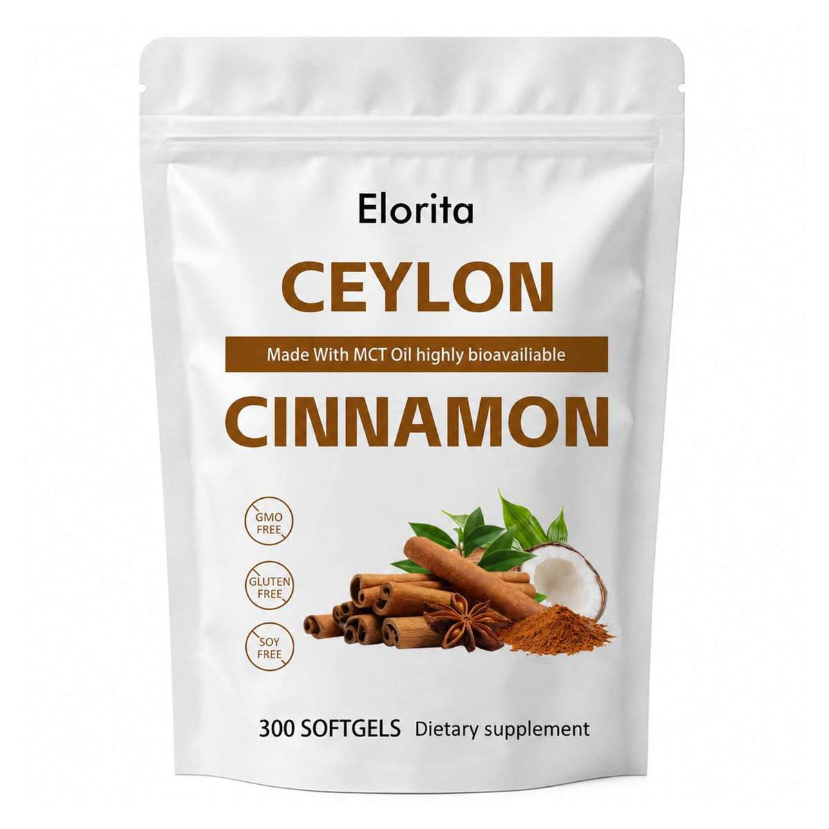 Gélules de cannelle de Ceylan MGY 300 unités avec emballage