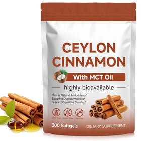 Gélules de cannelle de Ceylan NVXNMSD avec huile MCT, vue de face