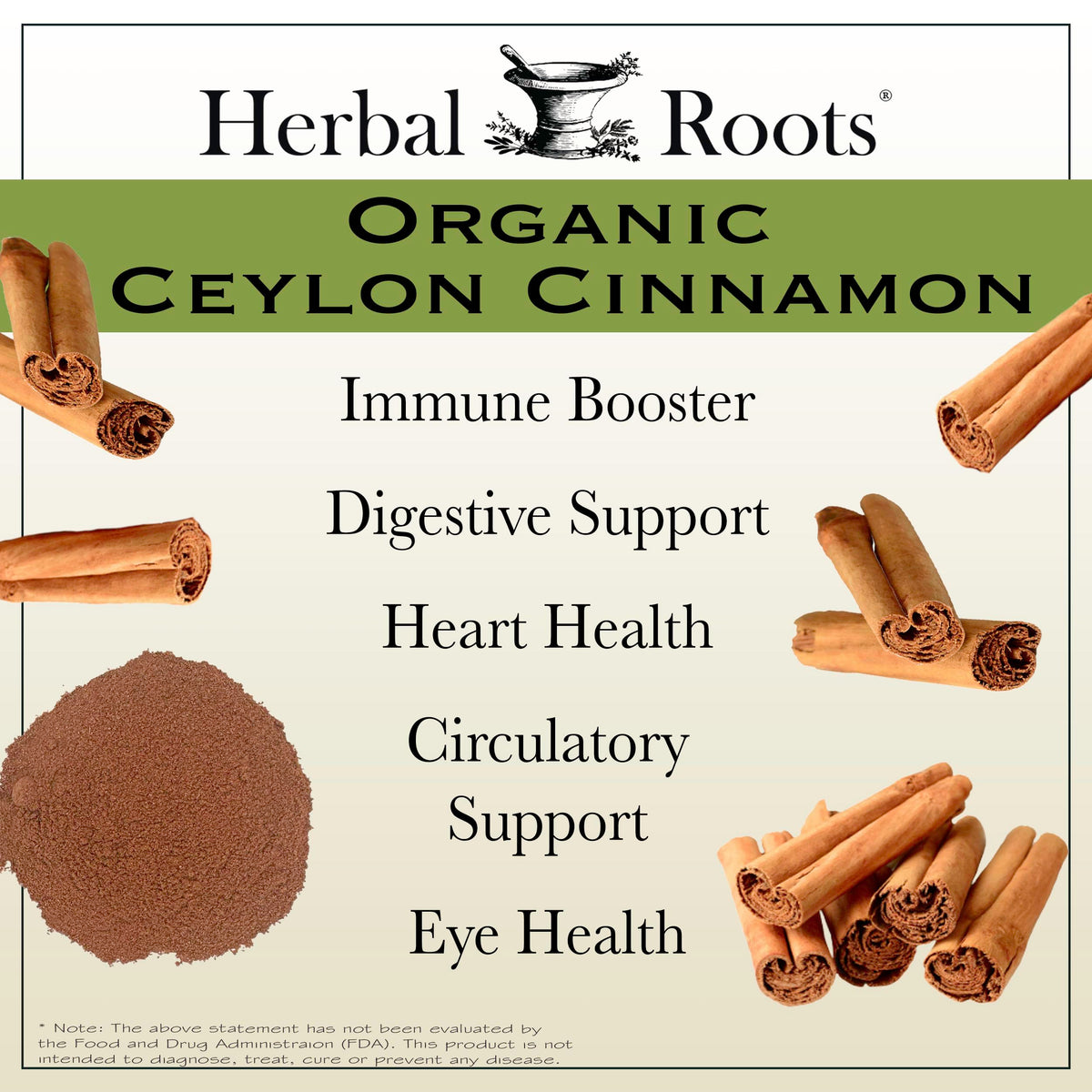 Gélules de cannelle Herbal Roots, emballage ouvert