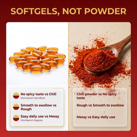 Gélules de Capsaicin Power Thicair sur une table