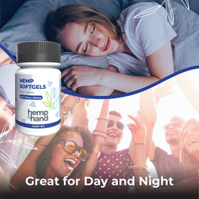 Gélules de chanvre 300mg Hemp & Hand dans un environnement naturel