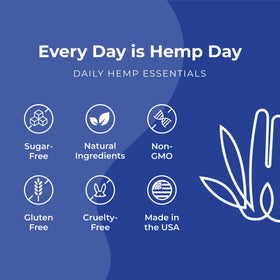 Gélules de chanvre 300mg Hemp & Hand montrant leur taille