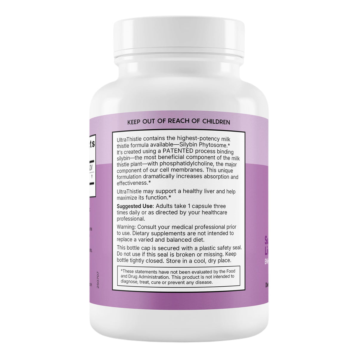 Gélules de Chardon-Marie 1080mg dans un flacon