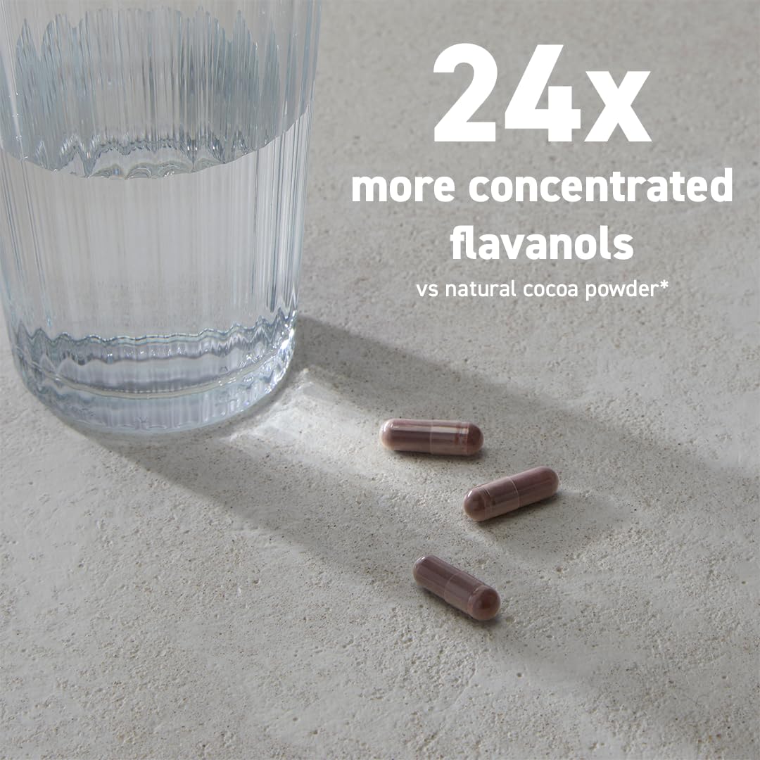 Gélules de CocoaVia Flavanols 750mg dans une main