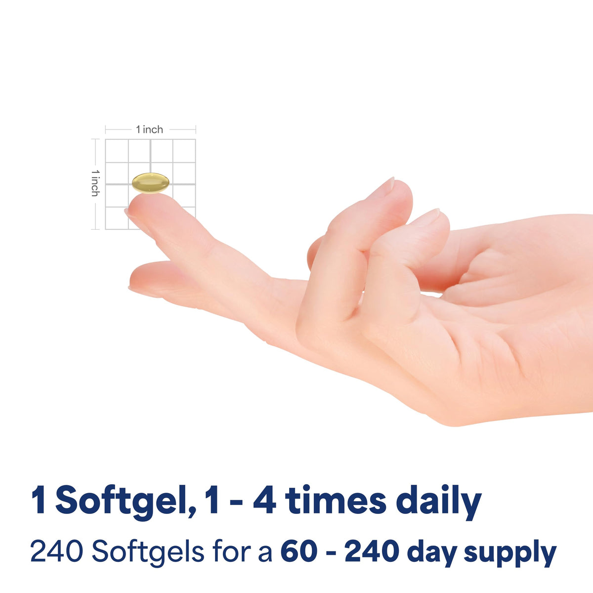 Gélules de Coenzyme Q10 dans une cuillère