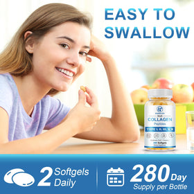 Gélules de collagène multi-peptides SIGNILIFE sur une table