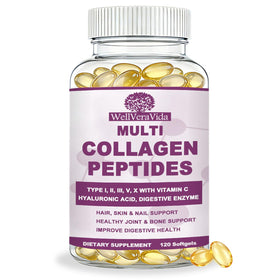Gélules de collagène multi WellVeraVida en boîte