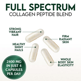 Gélules de collagène Nature's Nutrition dans une main