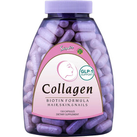 Gélules de collagène Sanar Naturals avec biotine et vitamine C vue de face