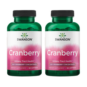 Gélules de concentré de jus de cranberry Swanson 20:1, 180 gélules