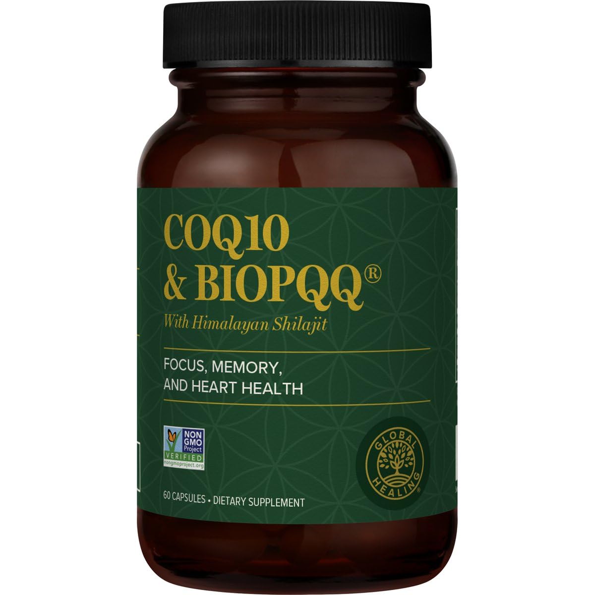 Gélules de CoQ10 150mg Global Healing Center vue de face