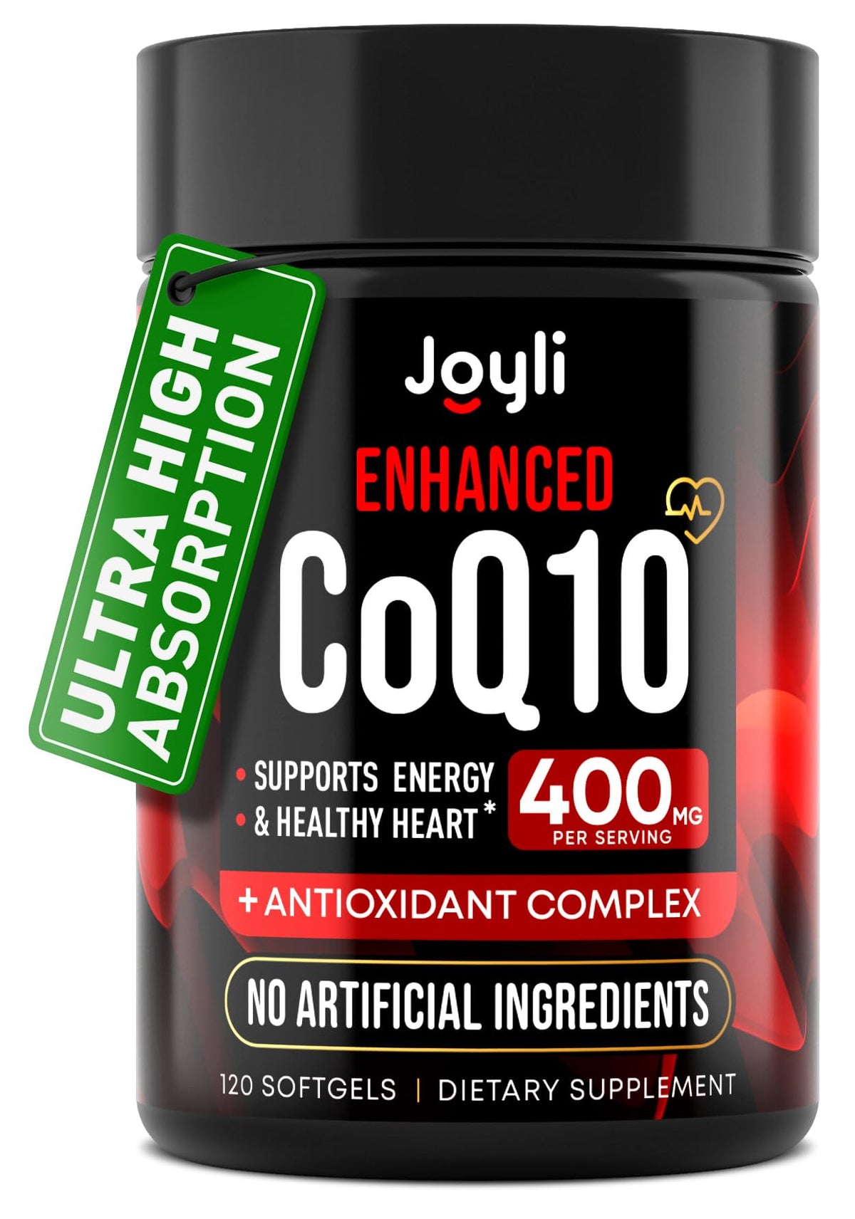 Gélules de CoQ10 400mg JOYLI Nutrition en boîte