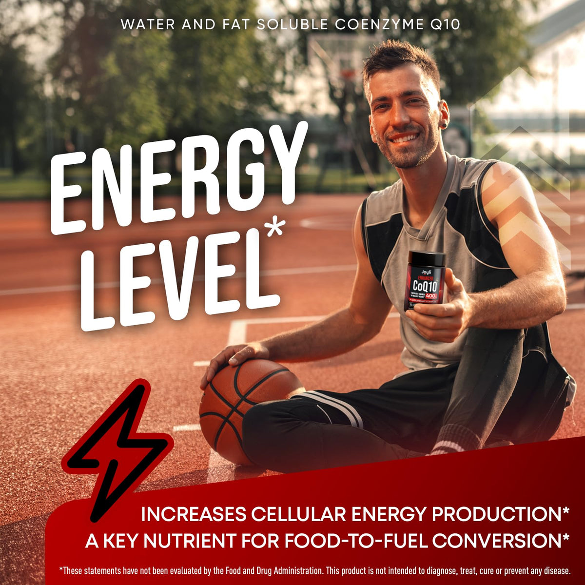 Gélules de CoQ10 400mg JOYLI Nutrition sur une table