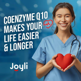 Gélules de CoQ10 500mg sur une table