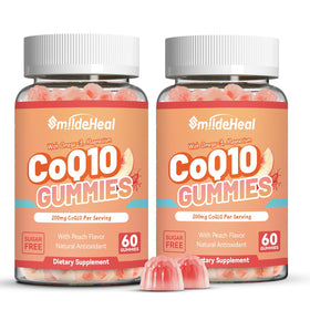 Gélules de CoQ10 SmildeHeal 200mg avec Omega-3 et Magnésium, vue de face