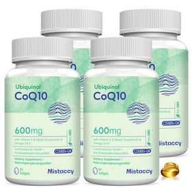 Gélules de CoQ10 Ubiquinol 600mg de Mistaccy en flacon