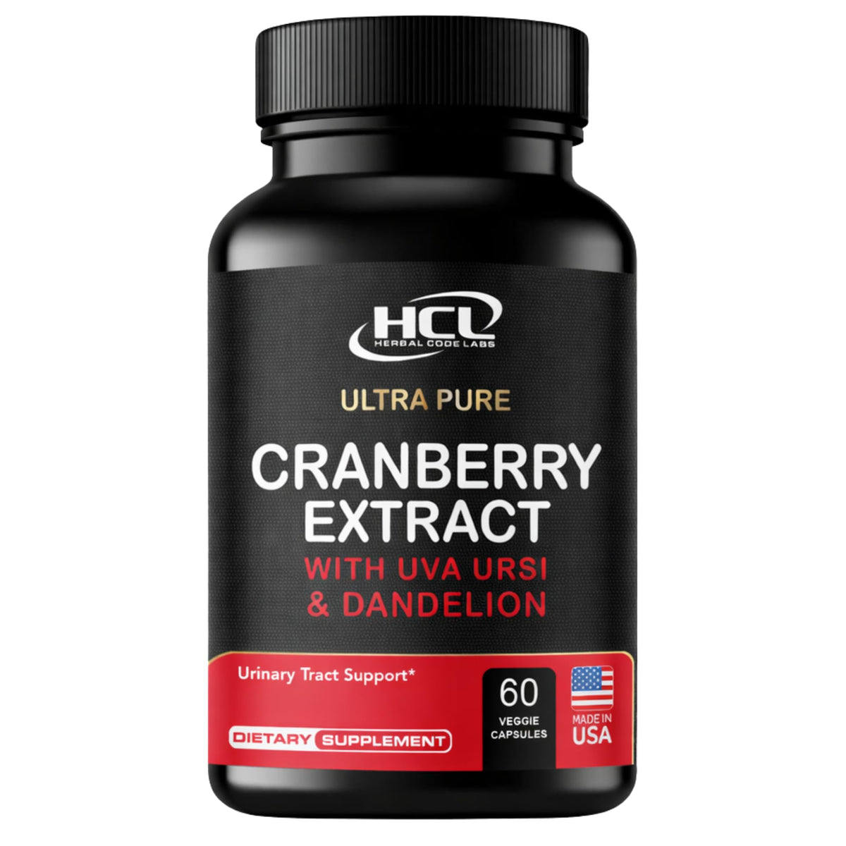 Gélules de cranberry HCL HERBAL CODE LABS vue de face