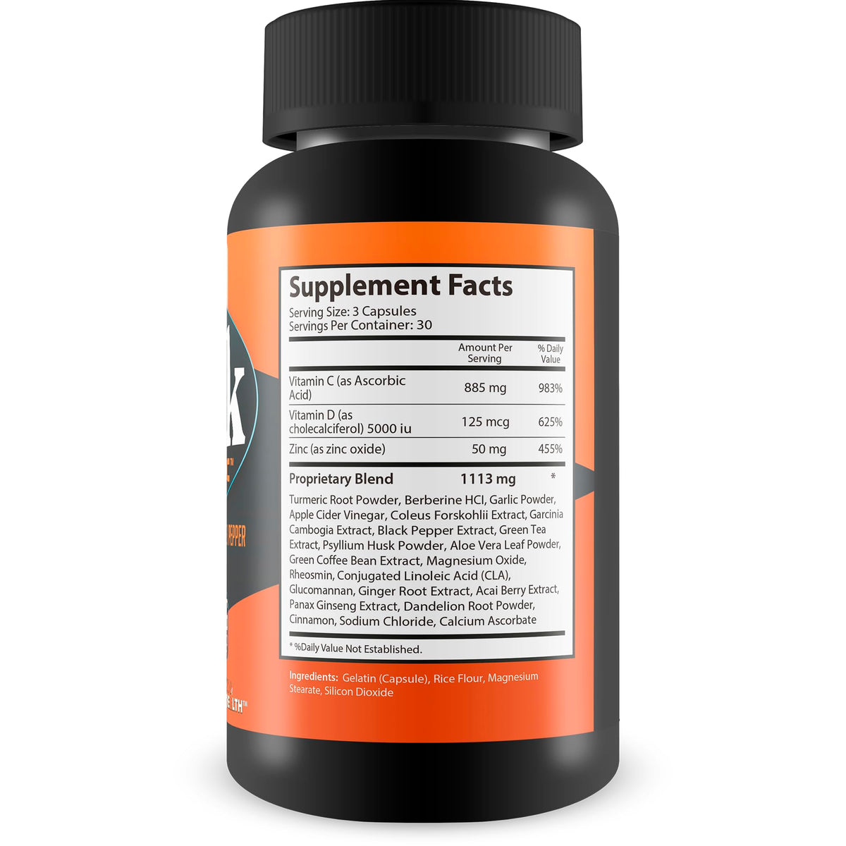 Gélules de Curcuma 500mg avec Poivre Noir, boîte ouverte