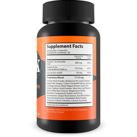 Gélules de Curcuma 500mg avec Poivre Noir, boîte ouverte