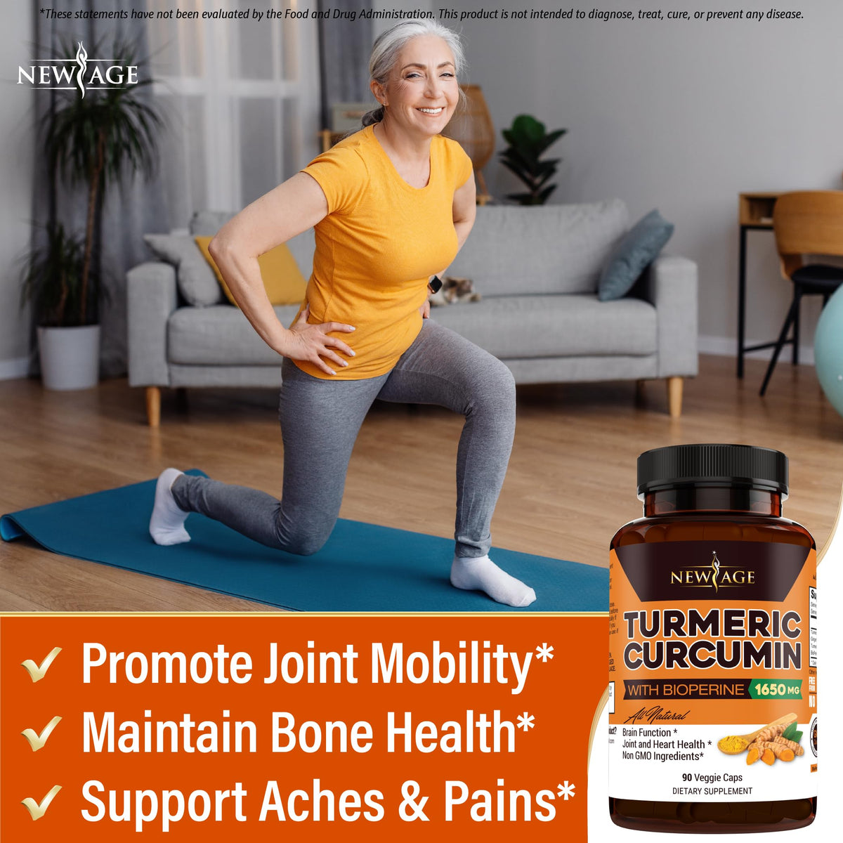 Gélules de Curcuma NEW AGE étiquette détaillée