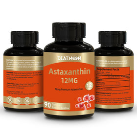 Gélules de DIATMOON Astaxanthin 12mg en gros plan