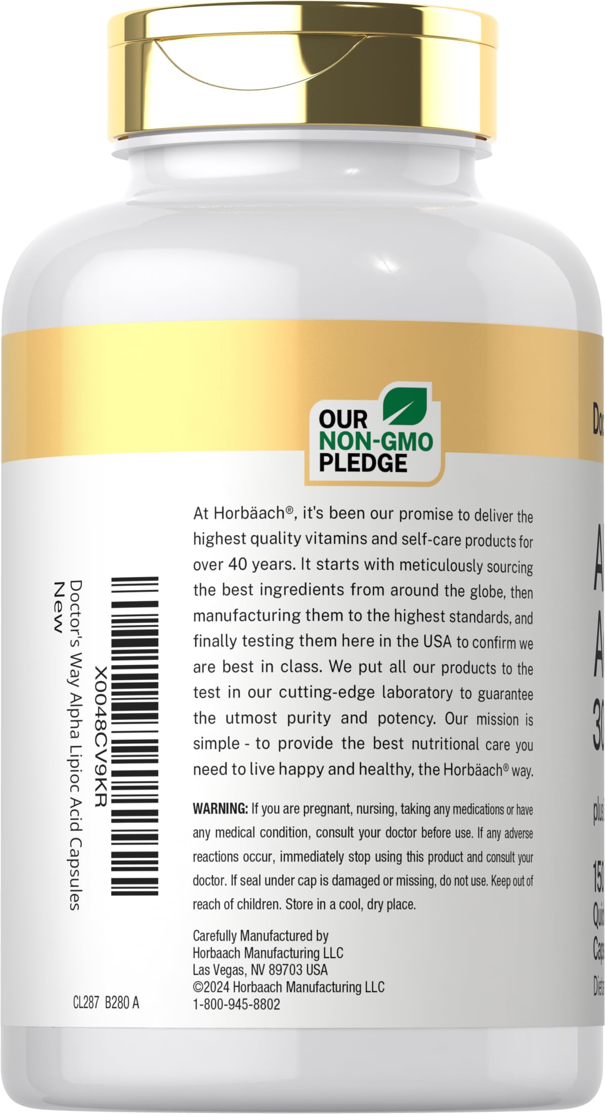 Gélules de Doctor's Way Acide Alpha Lipoïque sur une table