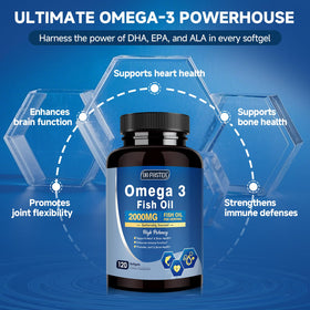 Gélules de DRFOSTER Huile de Poisson Omega-3 sur une table
