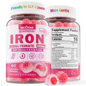 Gélules de Fer Bisglycinate Nextdia 26mg, vue de face