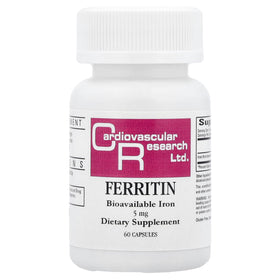 Gélules de Ferritine Ecological Formulas, boîte vue de face