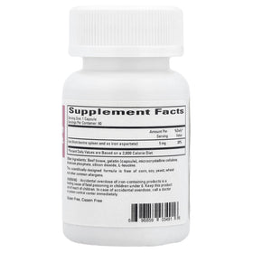 Gélules de Ferritine Ecological Formulas, contenu de la boîte avec gélules