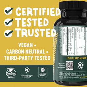 Gélules de Freshfield Omega 3 Végétal sur fond blanc