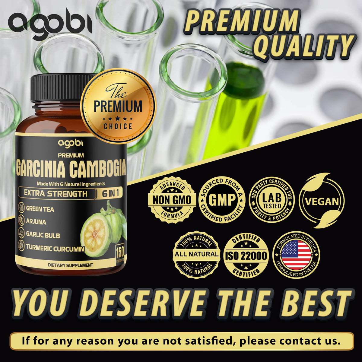Gélules de Garcinia Cambogia agobi avec un verre d'eau