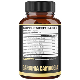Gélules de Garcinia Cambogia agobi montrant la taille des capsules