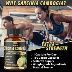 Gélules de Garcinia Cambogia agobi sur une table en bois
